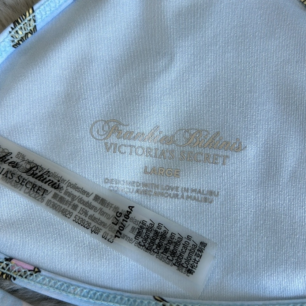 NWT Frankie’s Bikinis X Victoria’s Secret Bikini Top L - Picture 7 of 7